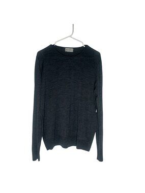John Smedley Marcus Extra Fine Merino Wool Jumper Men's Size XL Charcoal in EUC!